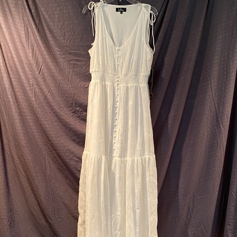 White Maxi Boho Dress from Lulus